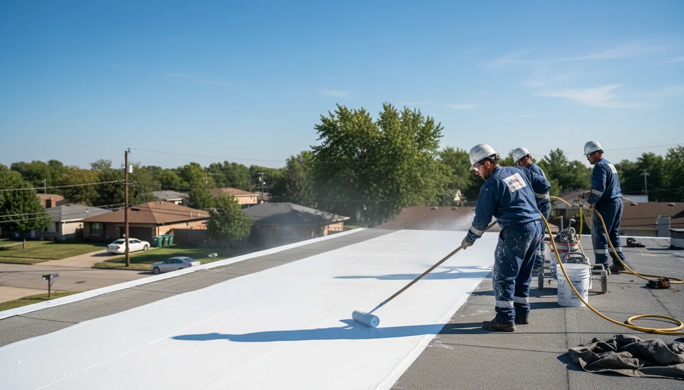Commercial roof coating in Laurel, IN near me